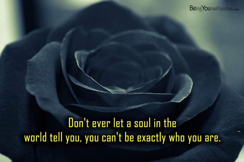 Don’t ever let a soul in the world tell you