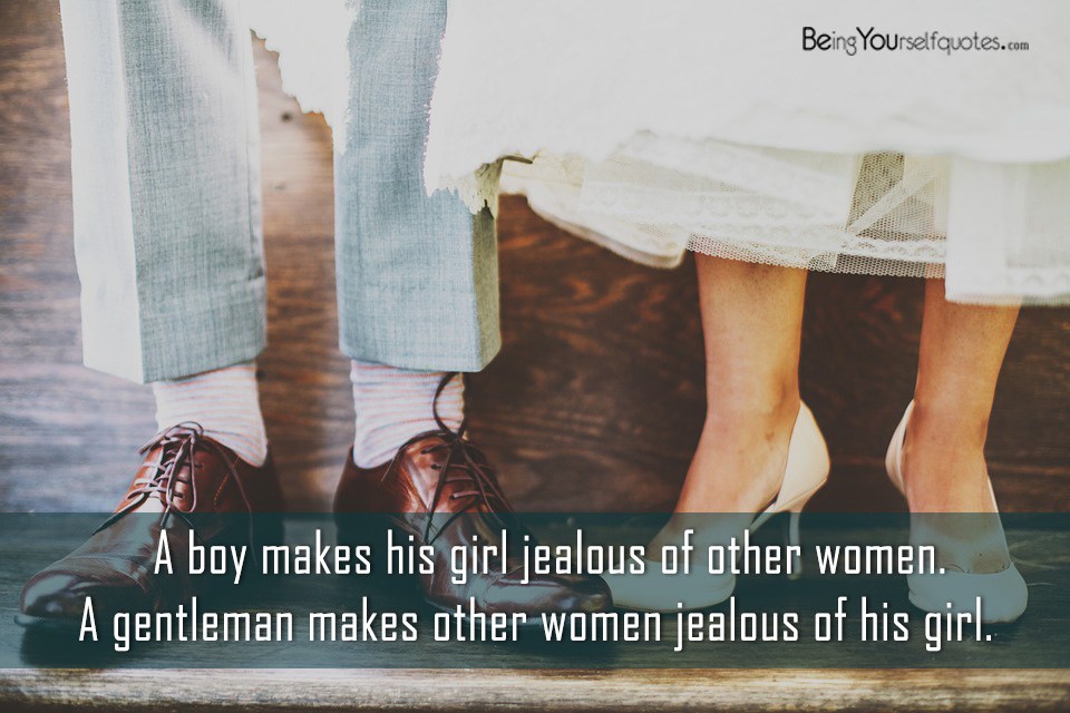 A boy makes his girl jealous of other women