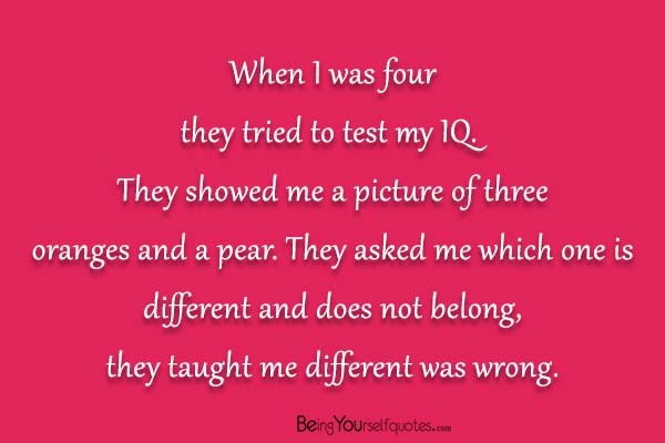 When I was four they tried to test my IQ
